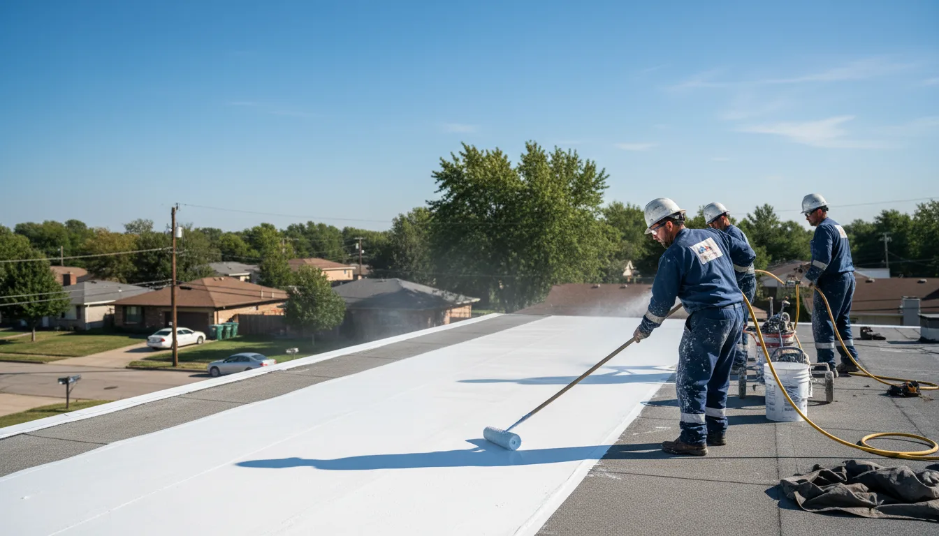 Commercial roof coating in Crowley, CO near me